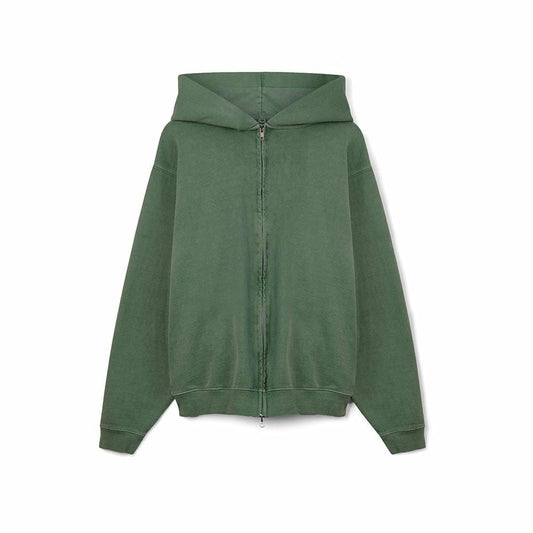 Dark Green Zip Hoodie