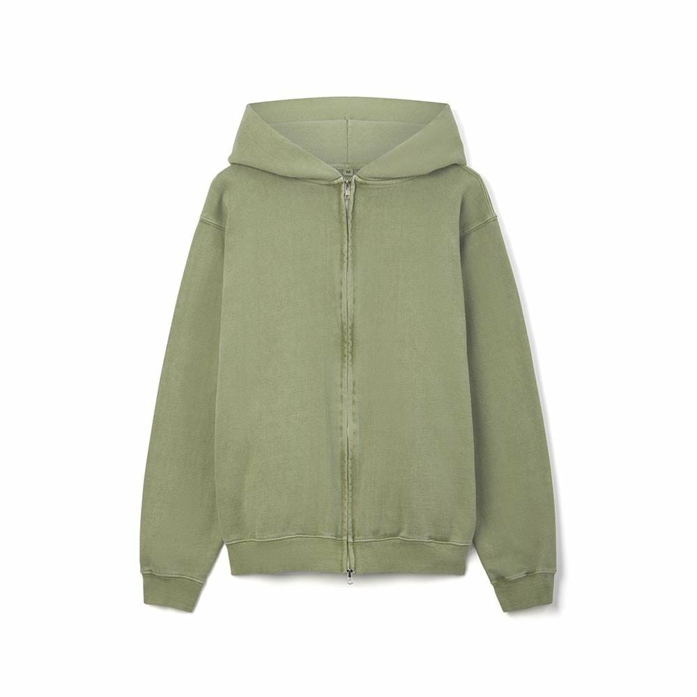 Light Green Zip Hoodie