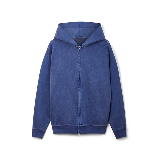 Denim Blue Zip Hoodie